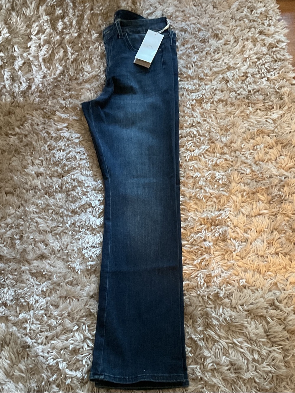 NYDJ Dark Blue Slim Boot-Cut Seamless Cotton Jeans NWT